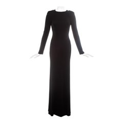 Gucci by Tom Ford black silk open back evening dress, fw 1996