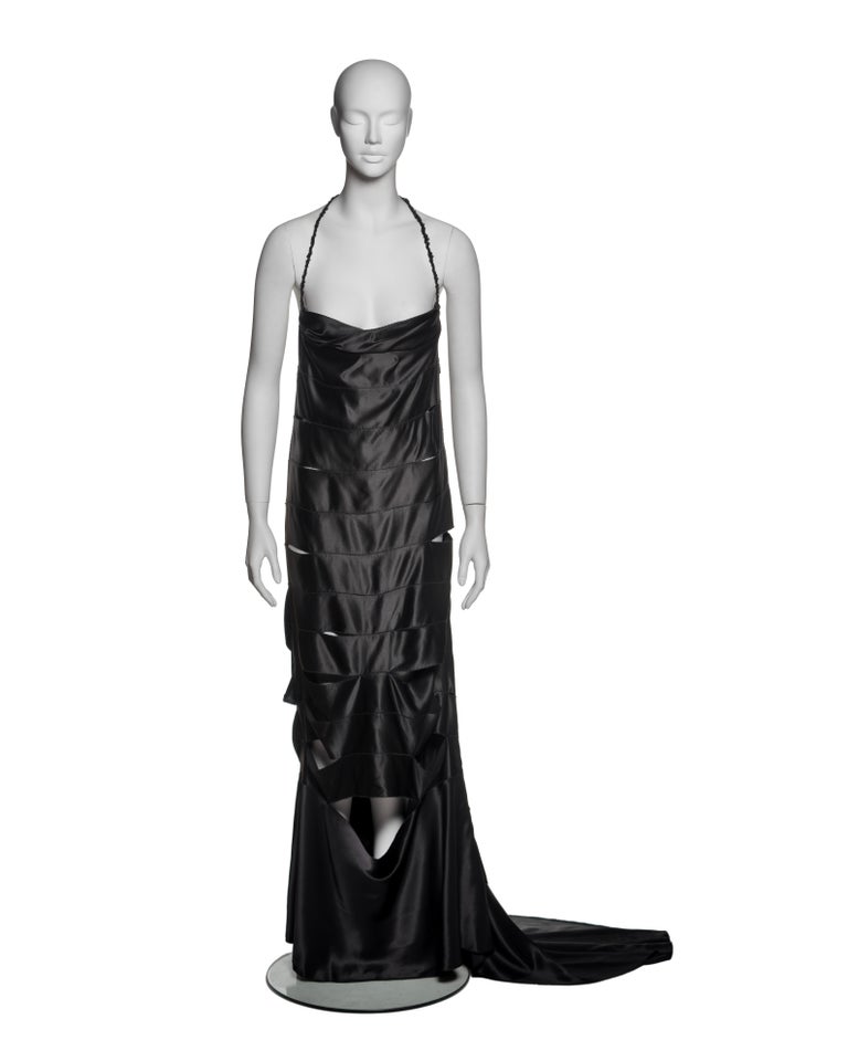 Gucci by Tom Ford Abito da sera con strascico con nastro di seta