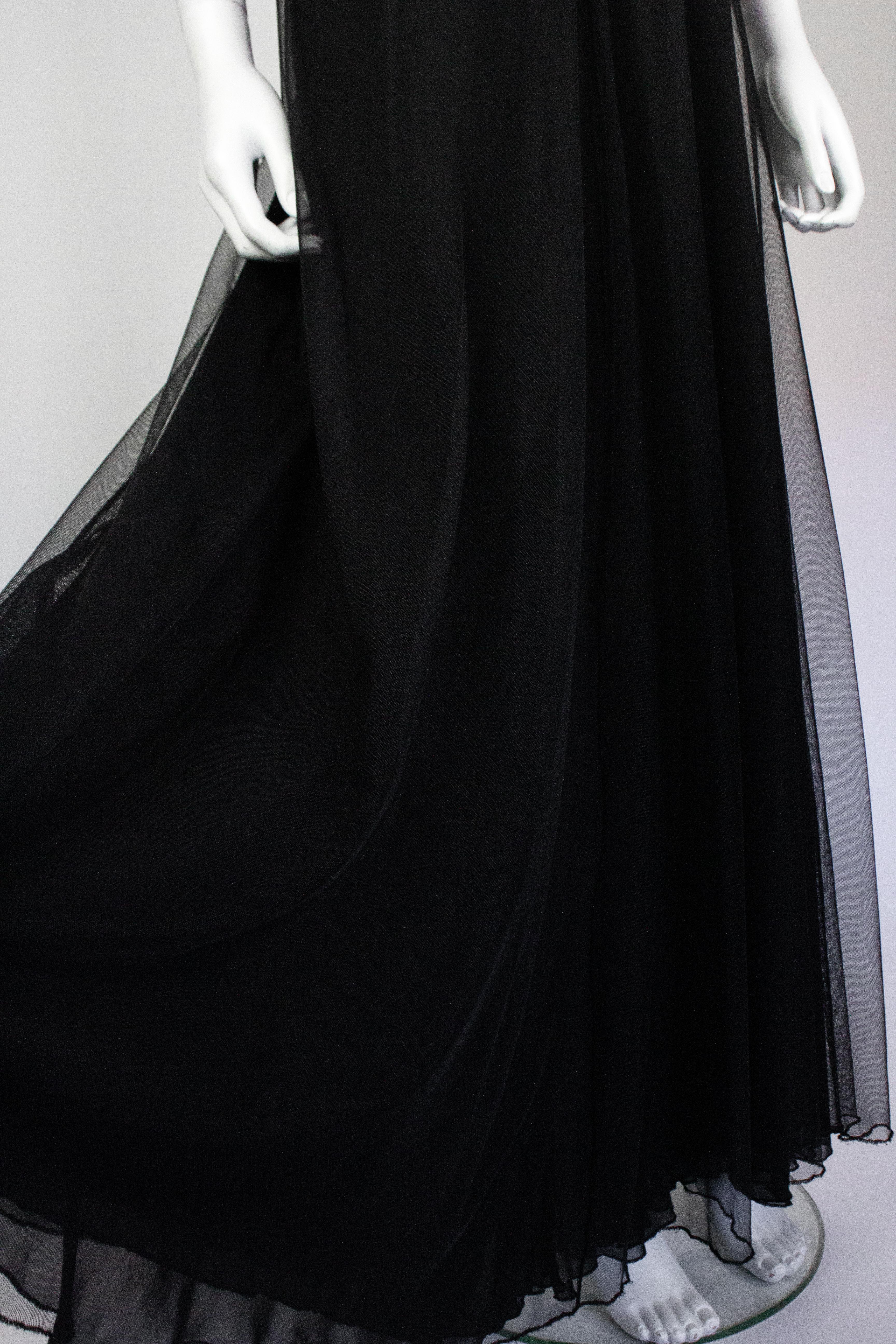 Gucci by Tom Ford Vestido de tul negro para la pasarela, F/W 1998 en venta 3
