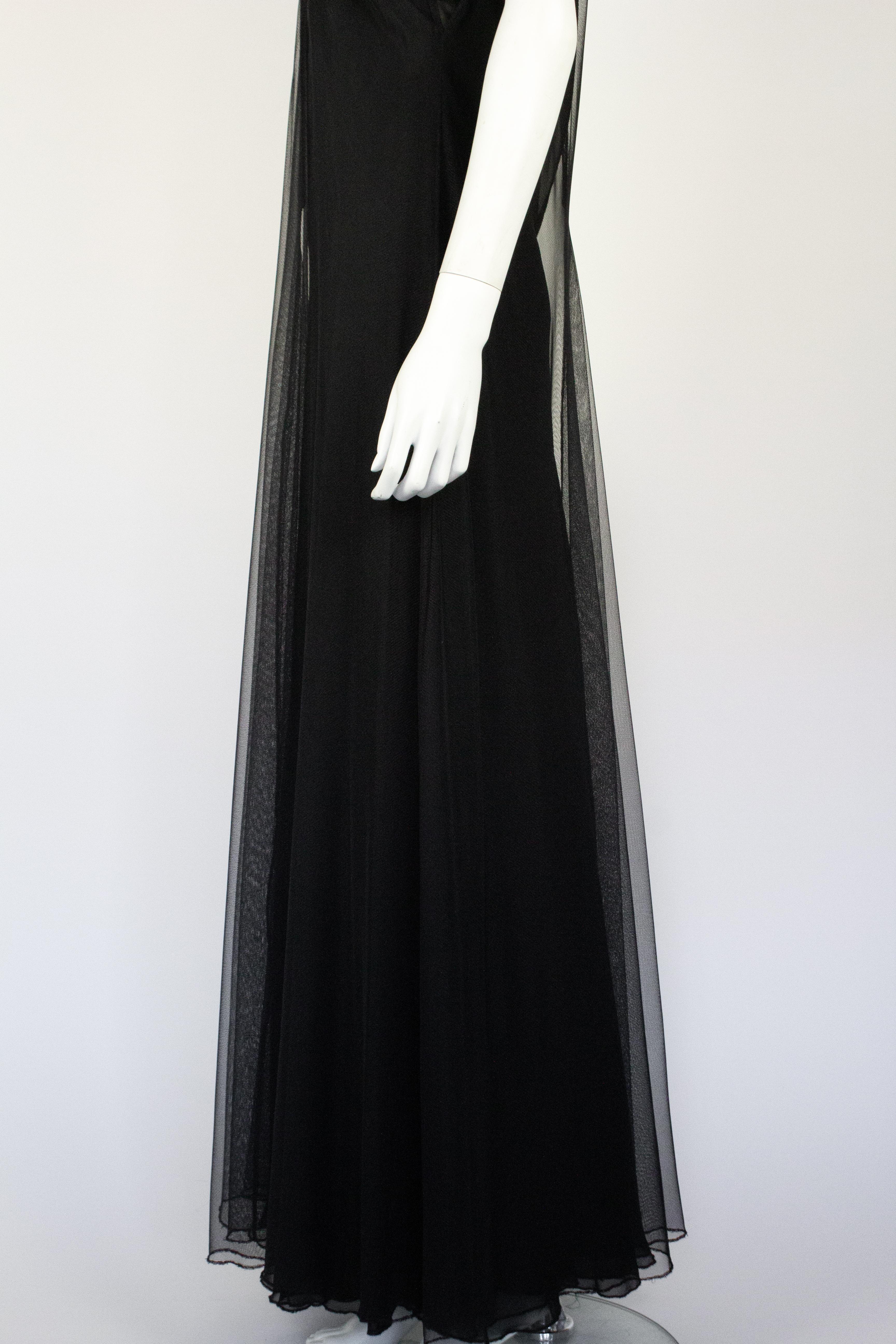 Gucci by Tom Ford Vestido de tul negro para la pasarela, F/W 1998 en venta 4