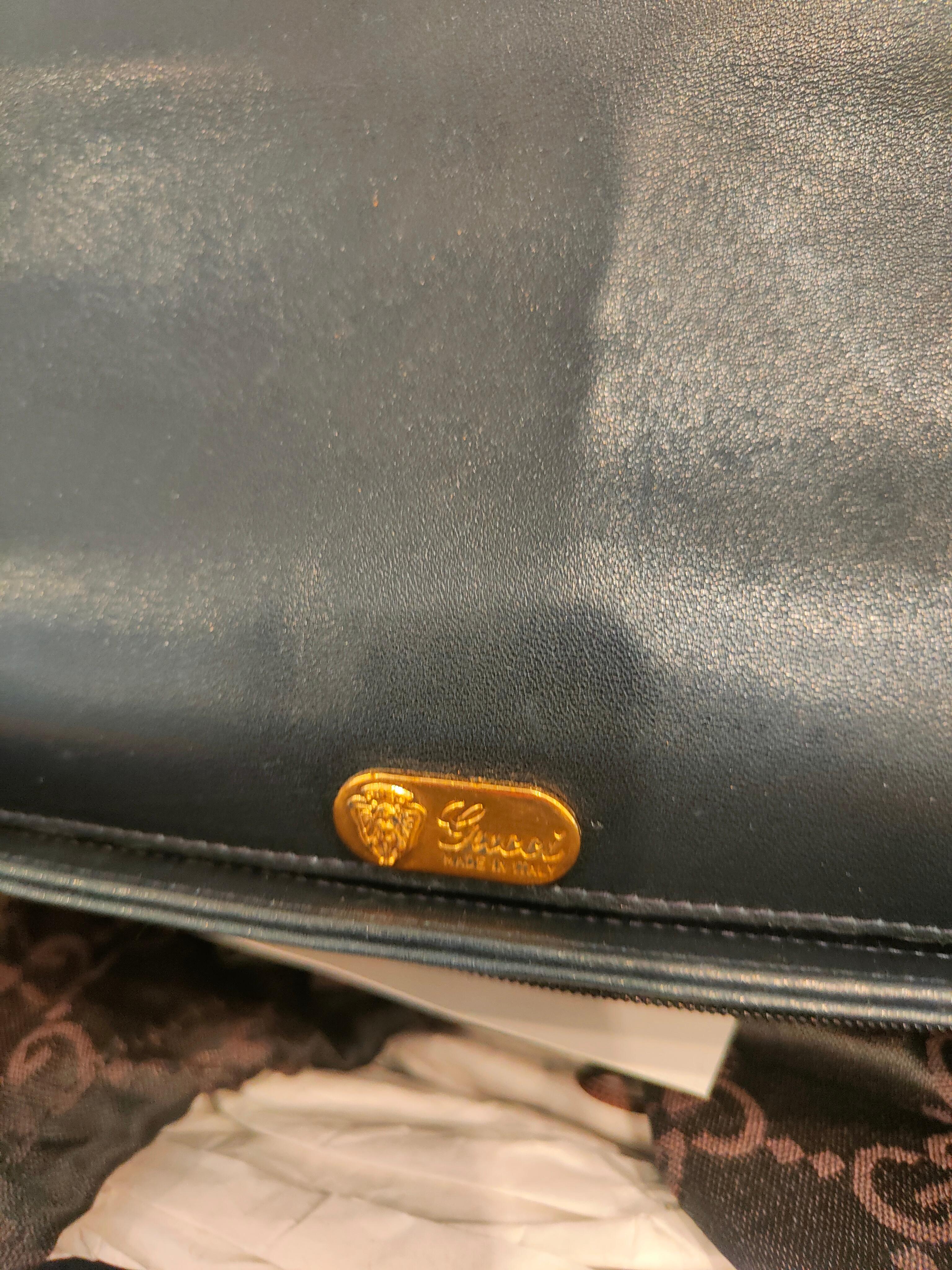 Women's or Men's Gucci by Tom Ford blu navy leather bamboo bag