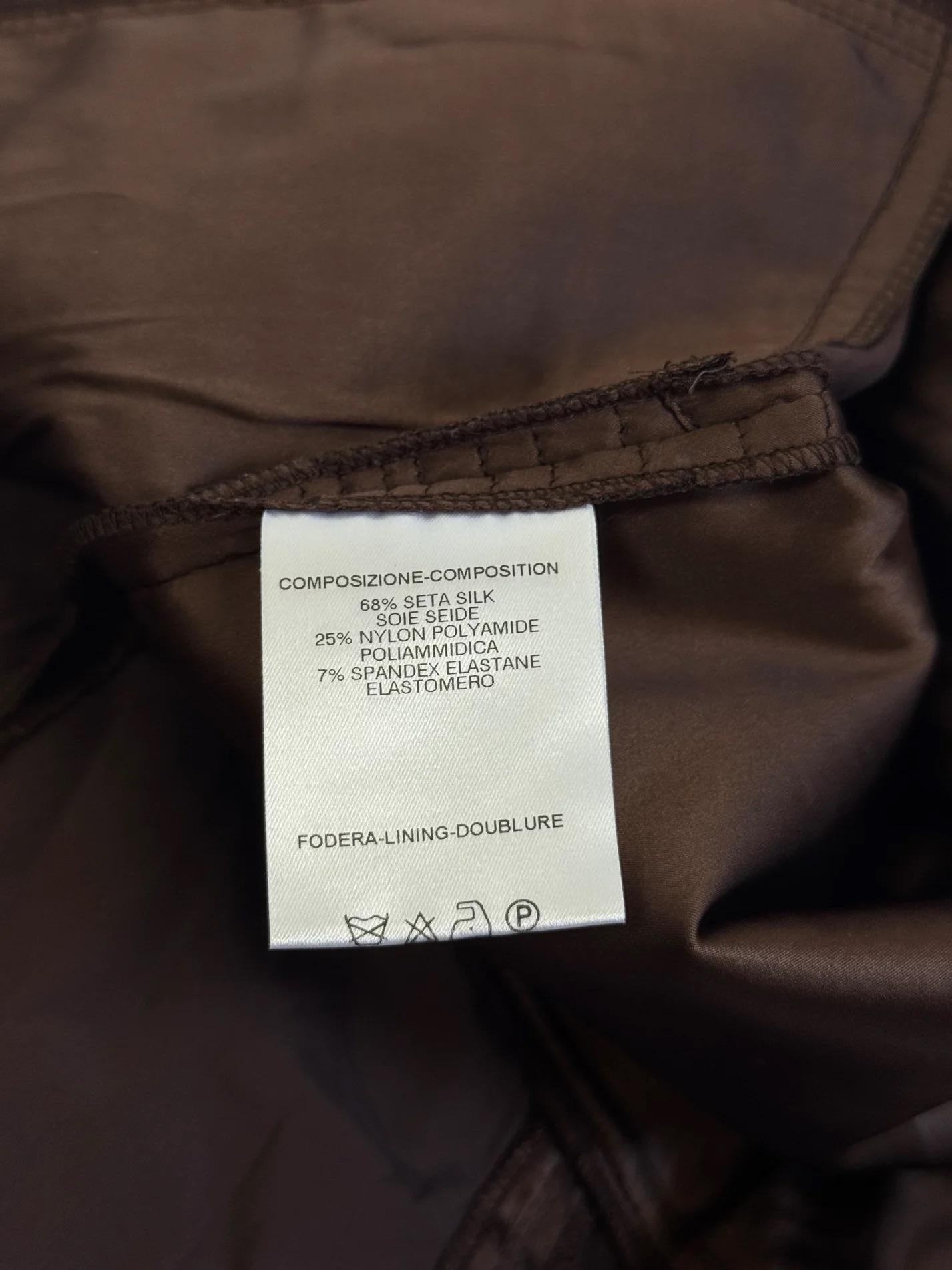 Gucci by Tom Ford Brown Silk Bow Dress, FW 2003 For Sale 8