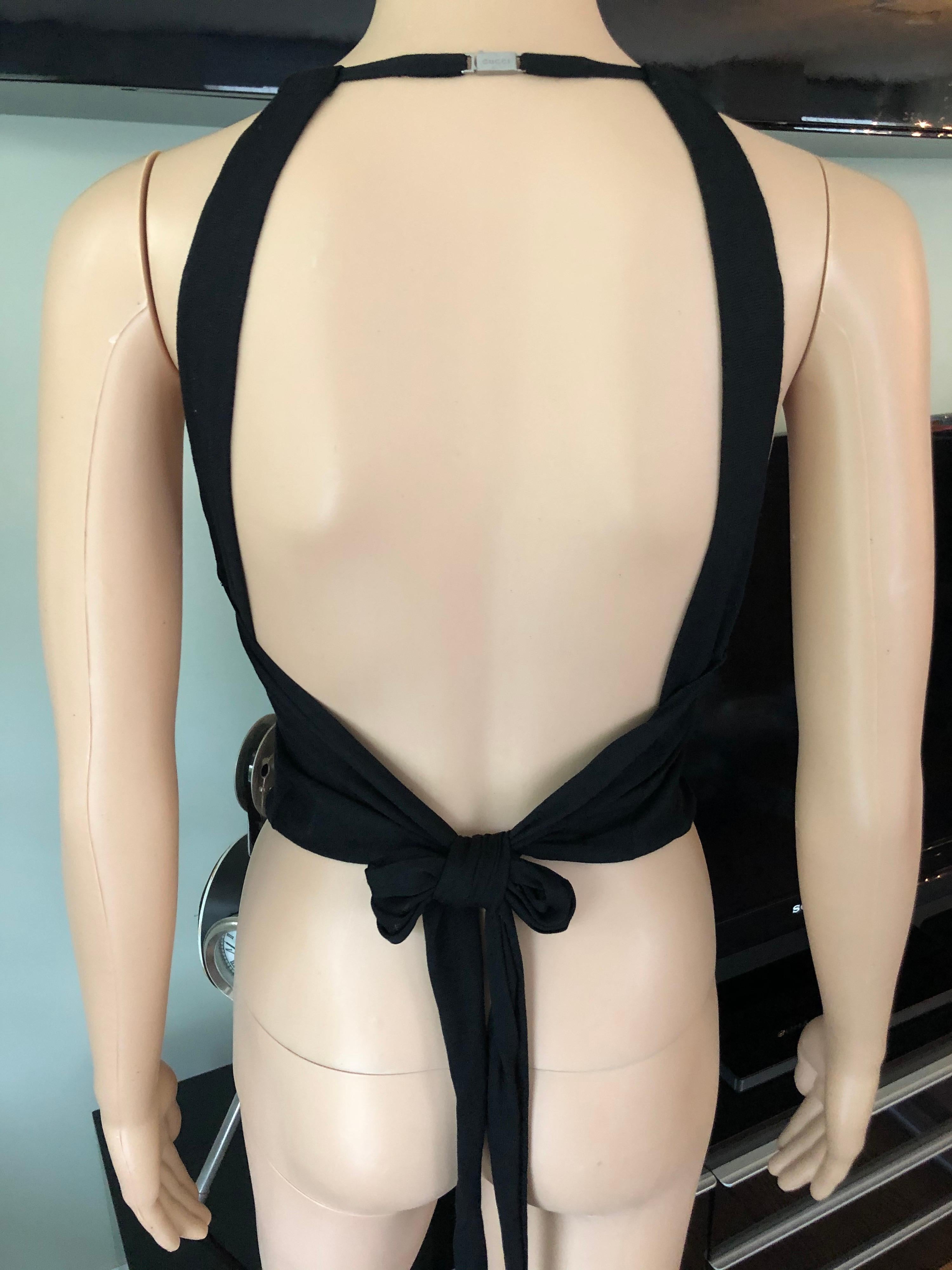 silk black crop top