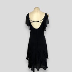 Gucci by Tom Ford c2003 F/W low cut out silk dress