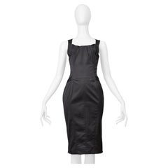 Gucci par Tom Ford - Robe gris anthracite avec boucle au dos 2003