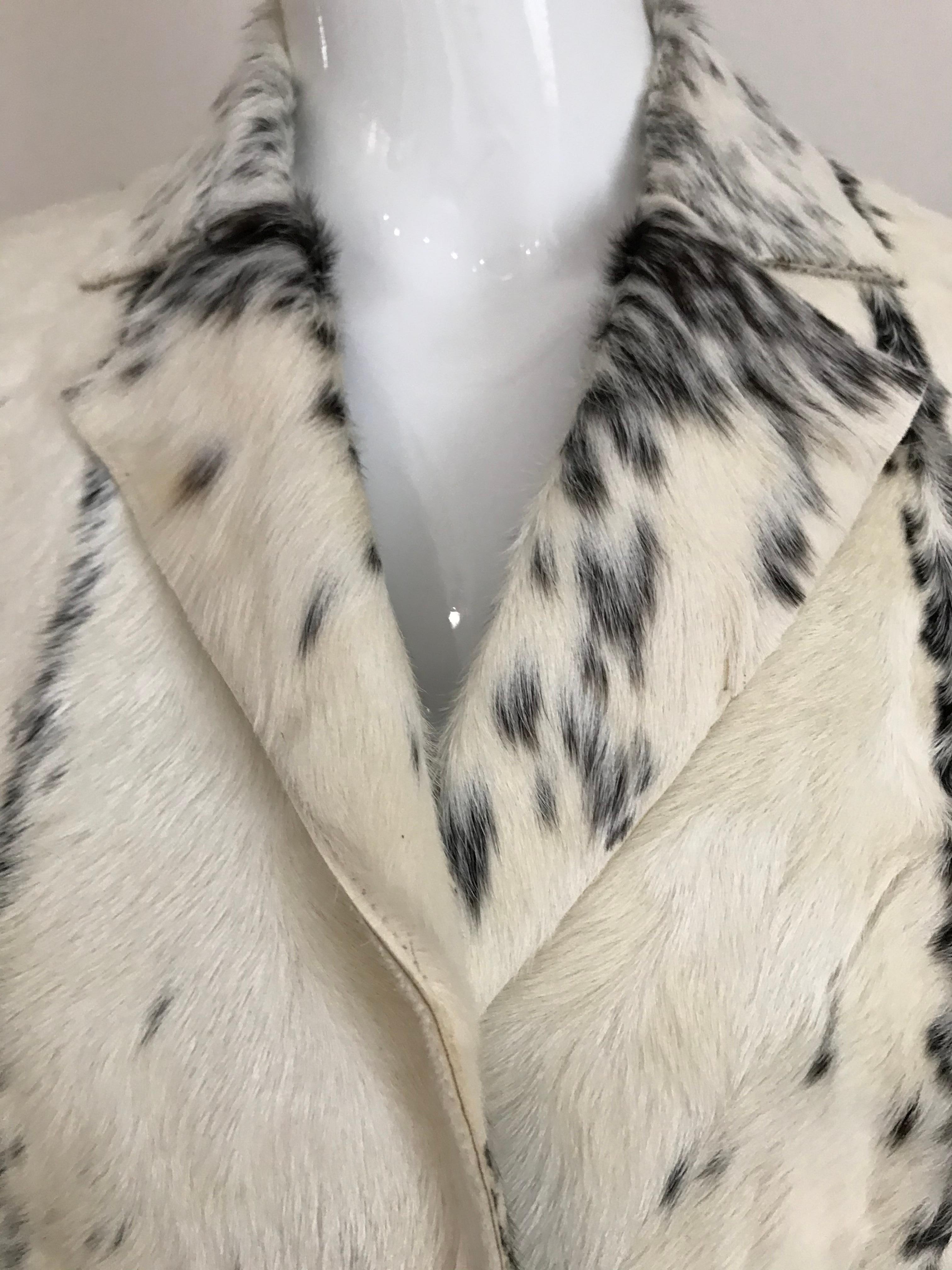 Beige Gucci by Tom Ford Creme Pony Hair Jacket