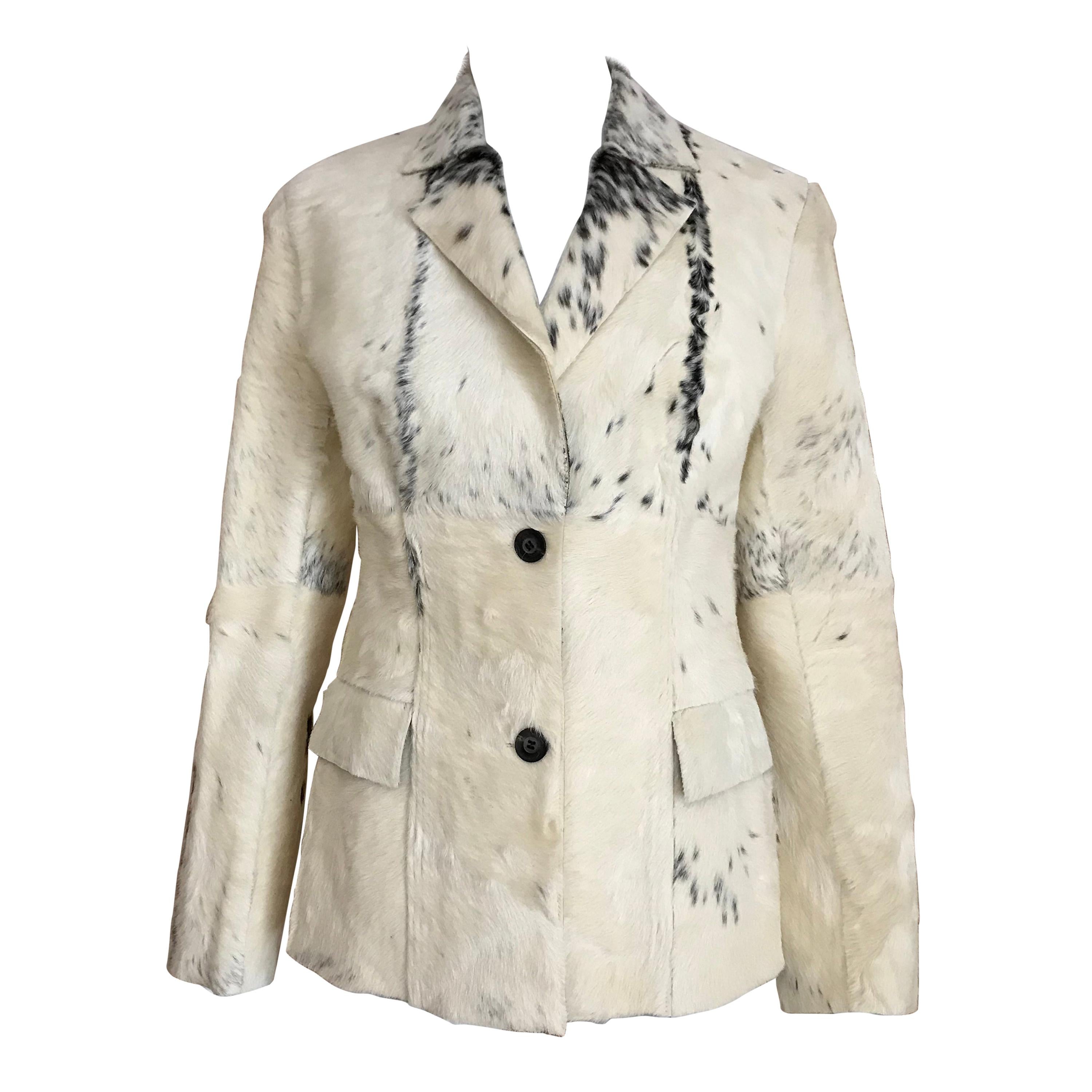 Gucci by Tom Ford Creme Pony Hair Jacket