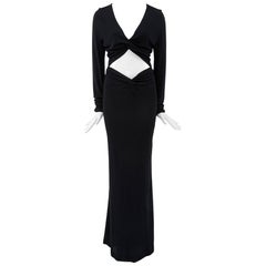 Vintage Gucci by Tom Ford Cutout Maxi Dress