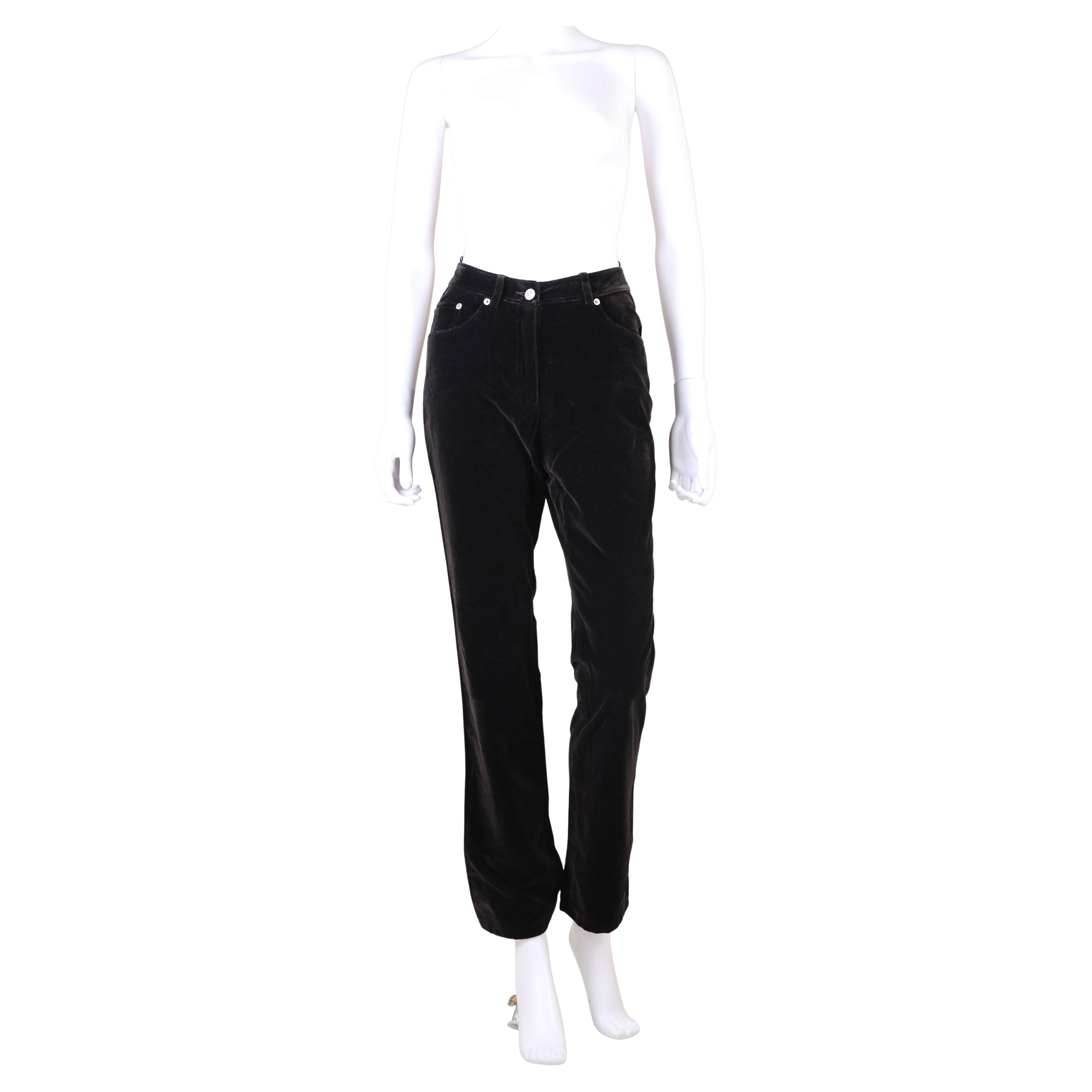 Gucci by Tom Ford F/W 1995 Bootcut Brown Velvet Pants