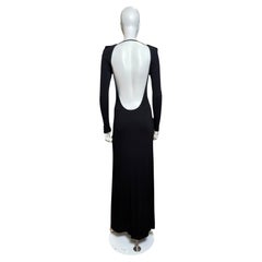 Gucci by Tom Ford F/W 1996 Iconic Backless Black Evening Dress