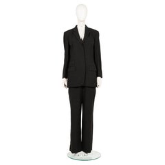 Gucci by Tom Ford F/W 1997 grey linen baggy pant suit