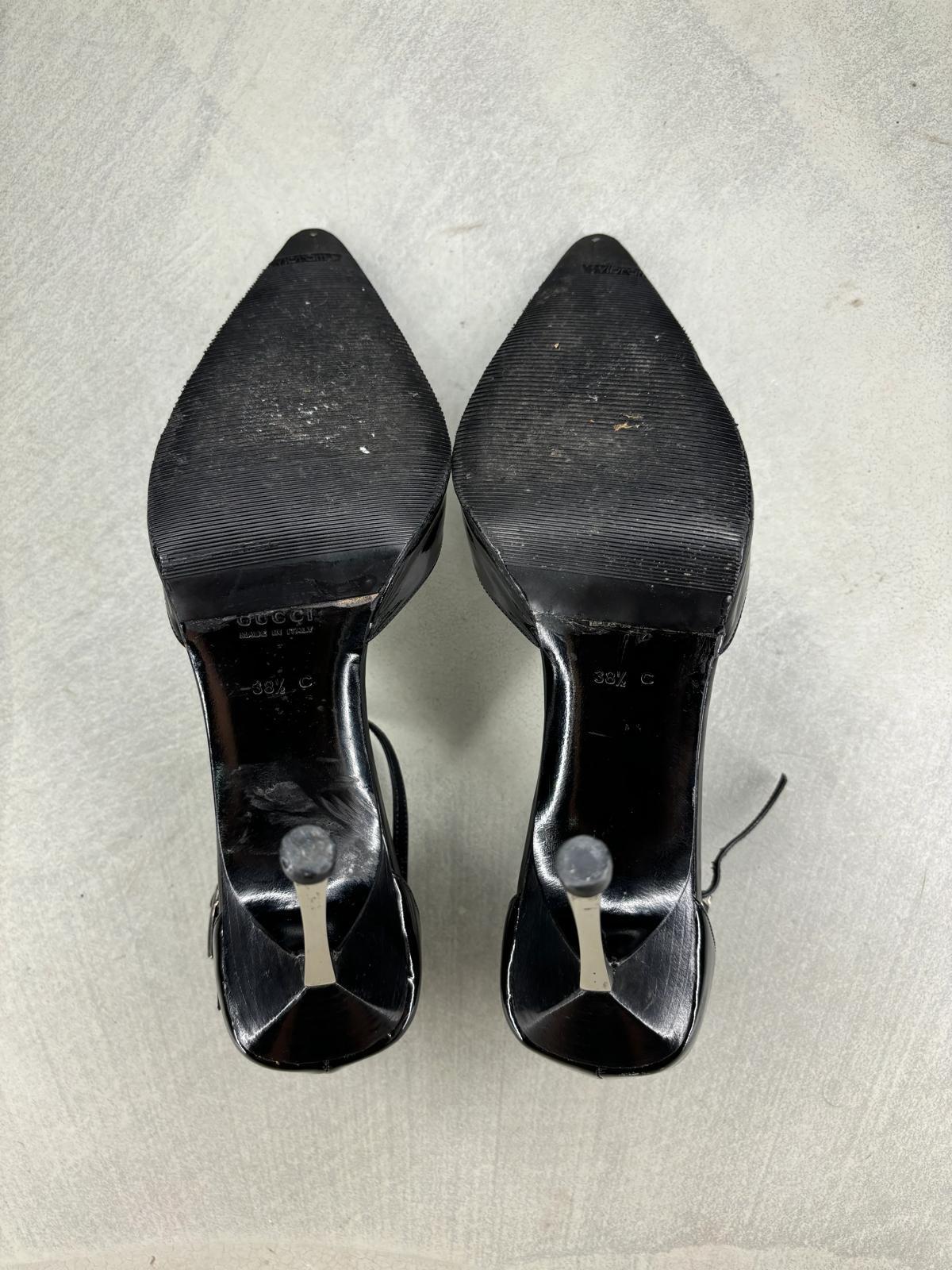 Gucci by Tom Ford F/W 1997 metal heel pumps 4