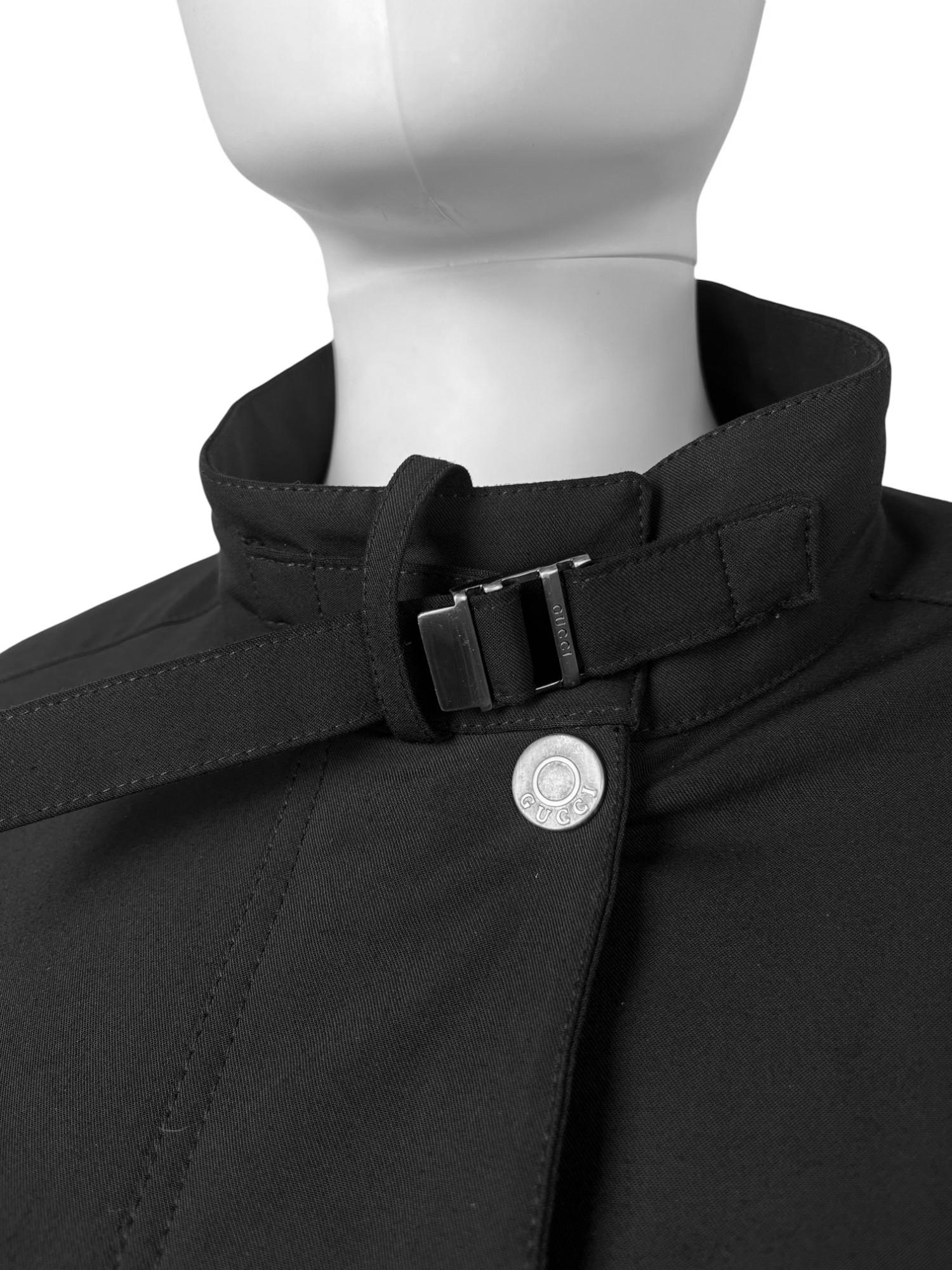 Gucci  by Tom Ford F/W 1998 Multipocket Oversized Black Jacket in vendita 7