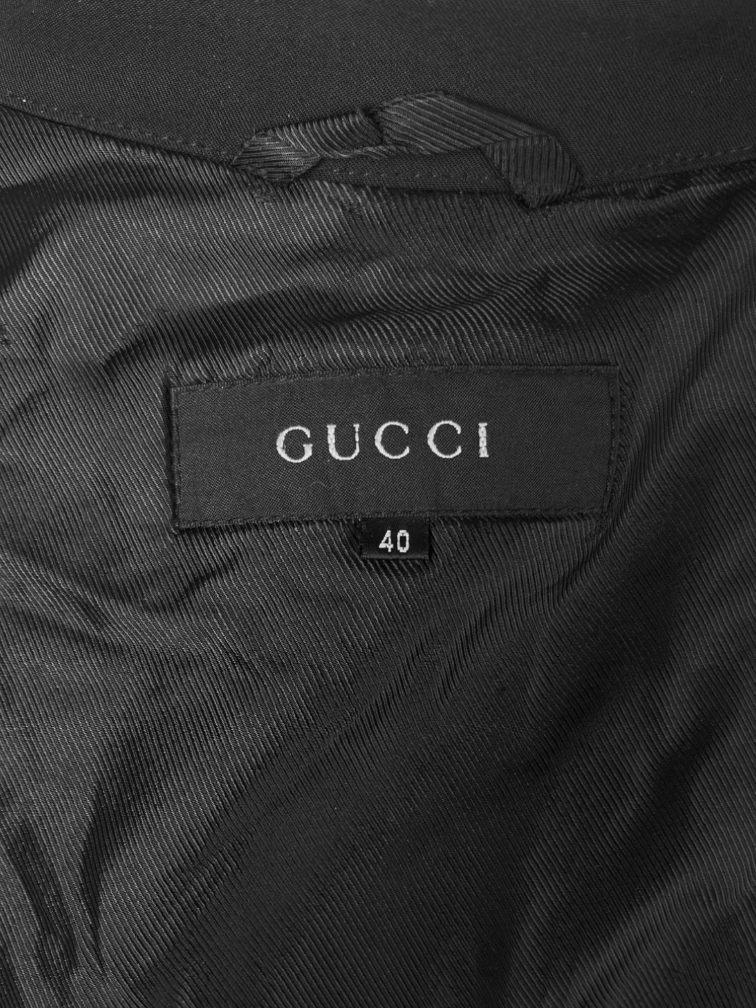 Gucci  by Tom Ford F/W 1998 Multipocket Oversized Black Jacket in vendita 8