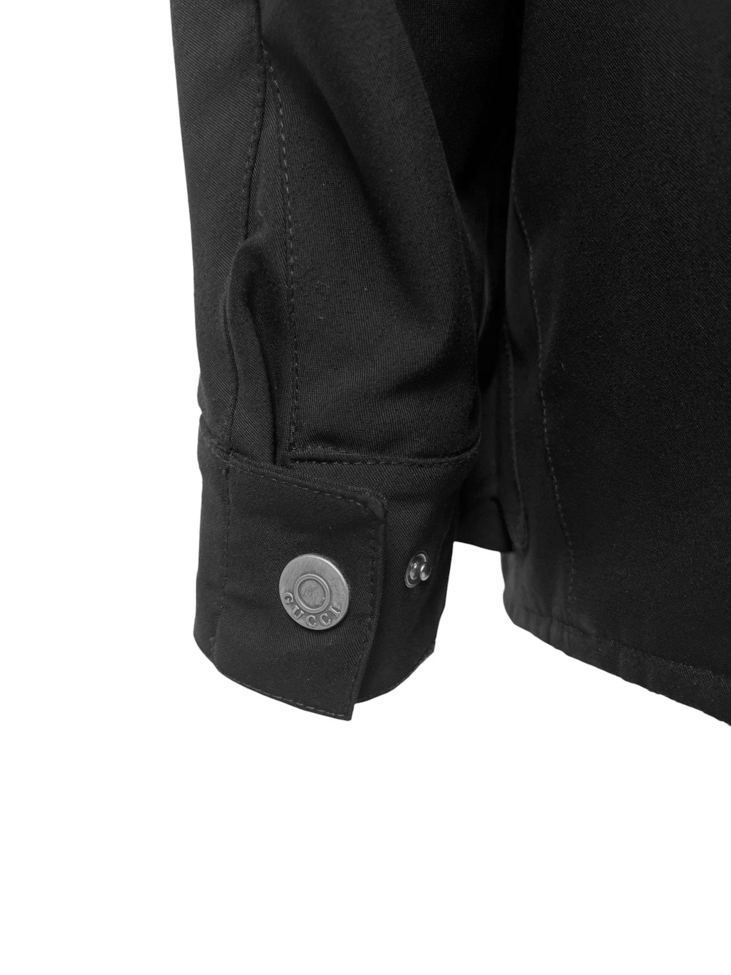 Gucci  by Tom Ford F/W 1998 Multipocket Oversized Black Jacket in vendita 5