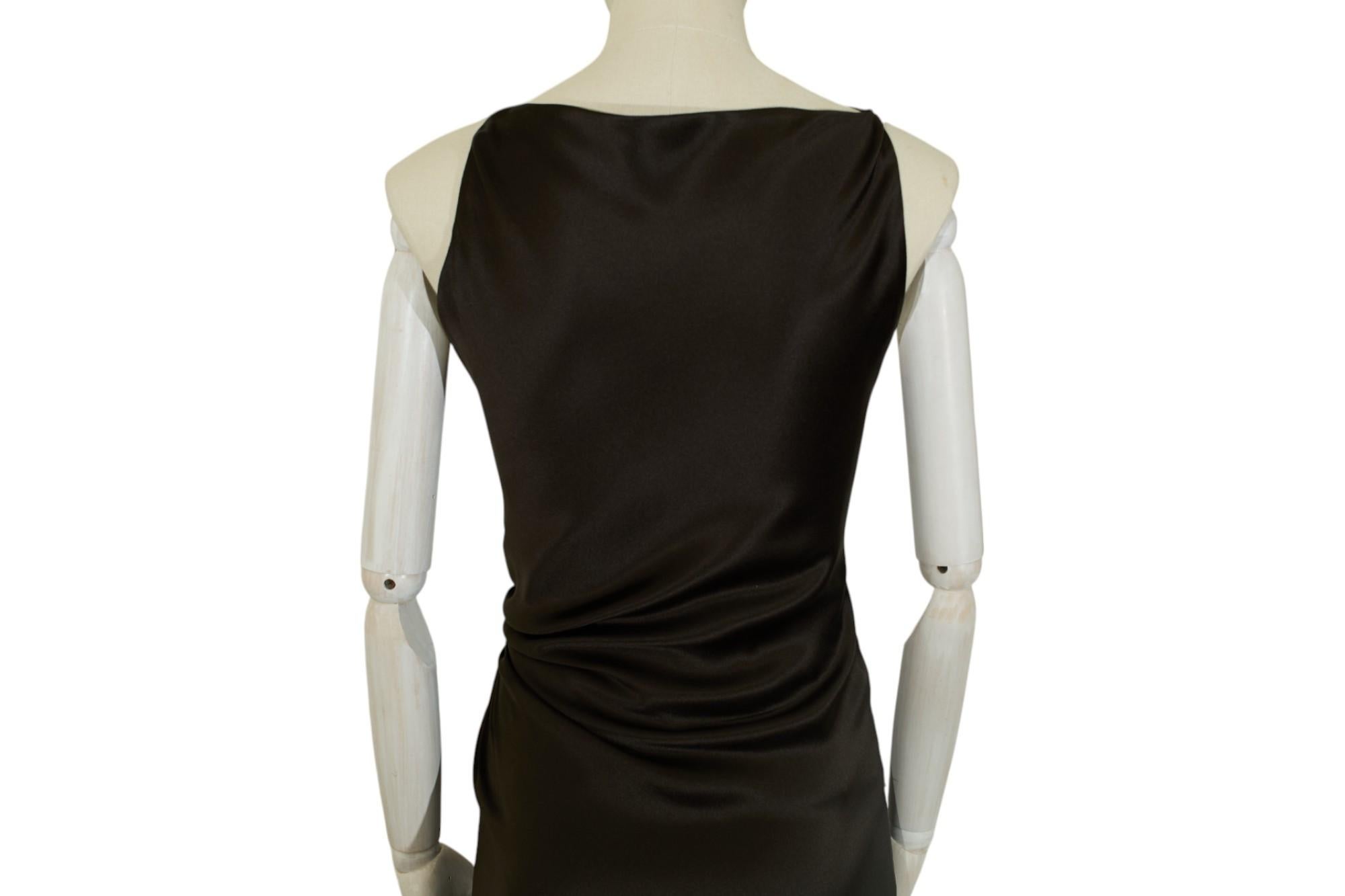 Gucci by Tom Ford F/W 1999 Gerafftes Seidenkleid im Angebot 3