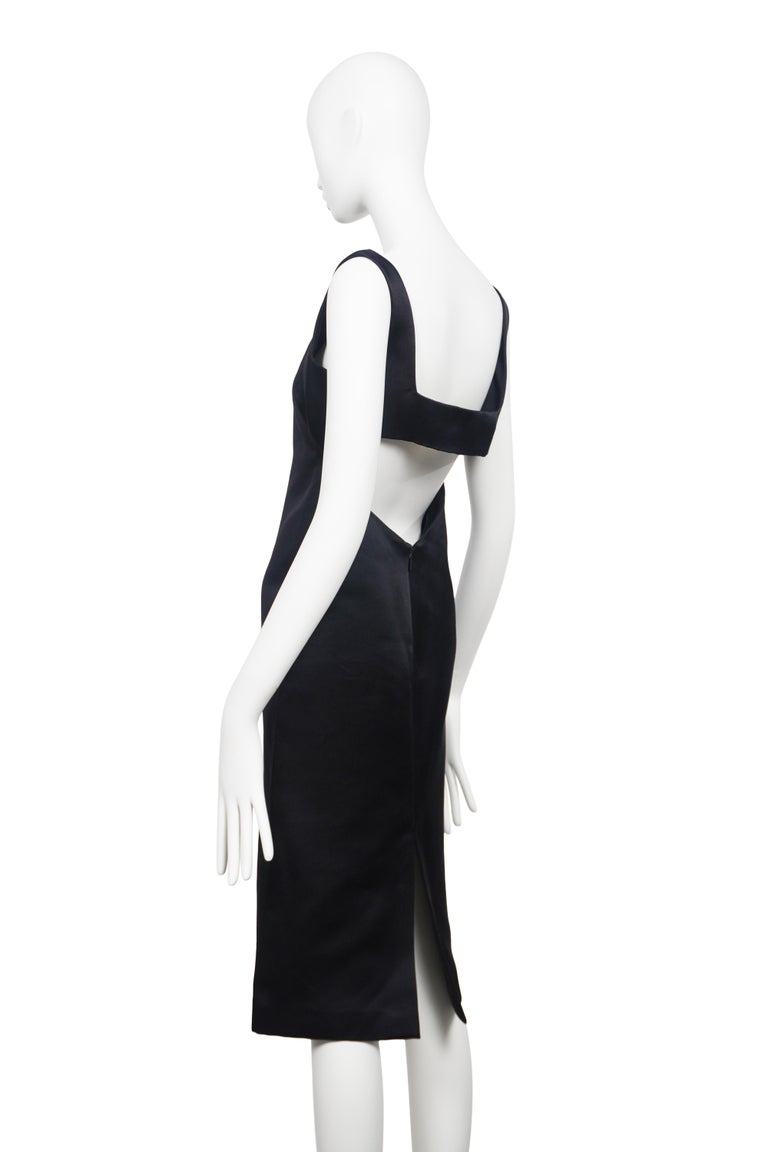 gucci backless dress GUCCI By TOM FORD F/W 2001 Runway Satin Backless Dress