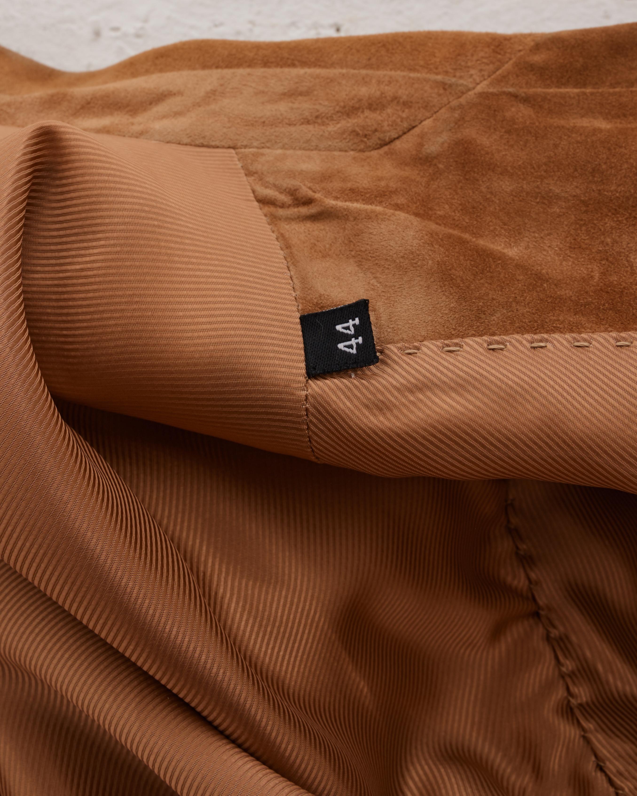 Gucci by Tom Ford F/W 2001 Suede Beige Jacket in vendita 5