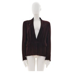 Gucci by Tom Ford F/W 2001 Suede Chocolate Jacket