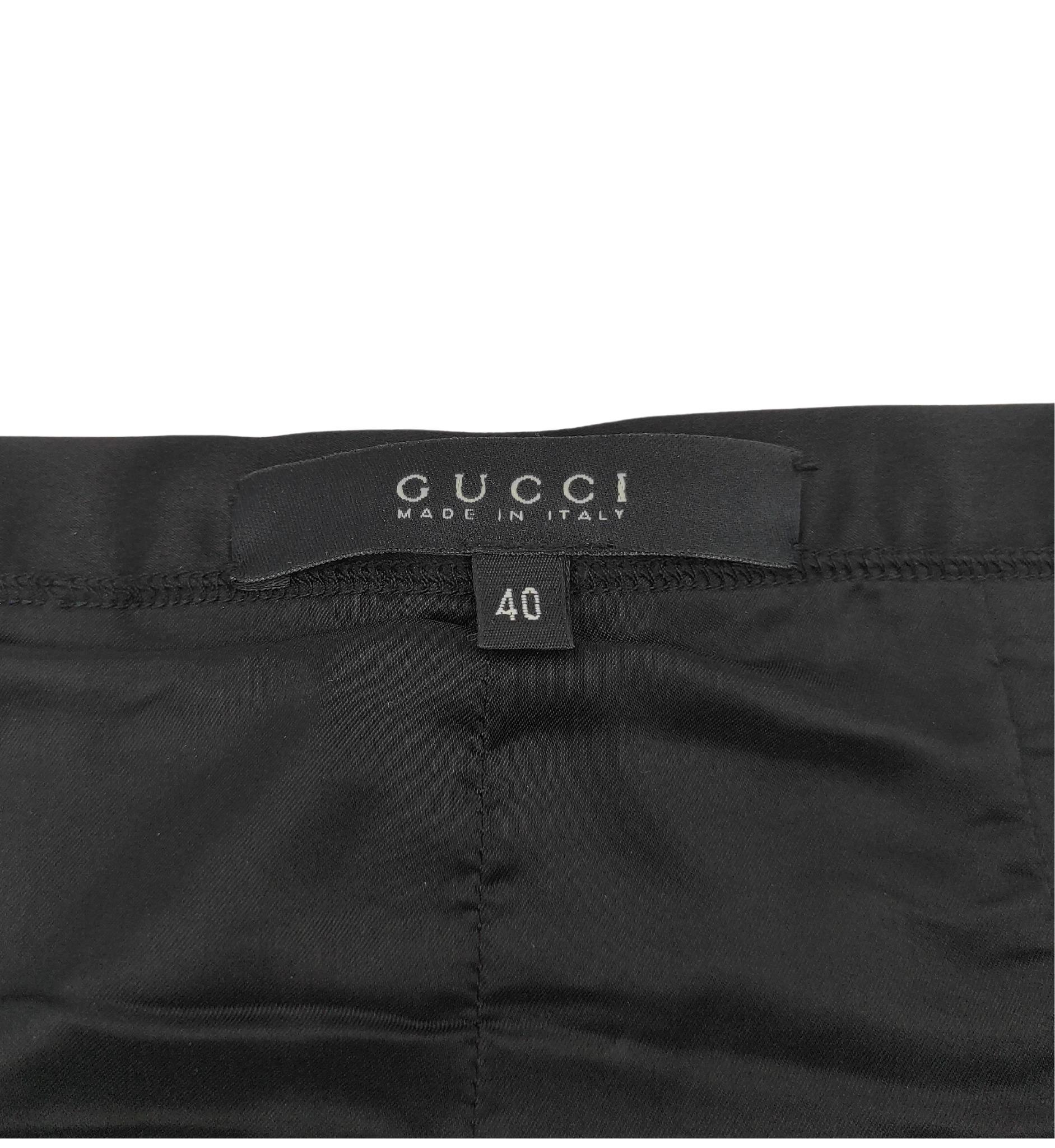 Gucci by Tom Ford F/W 2003 black skirt For Sale 8