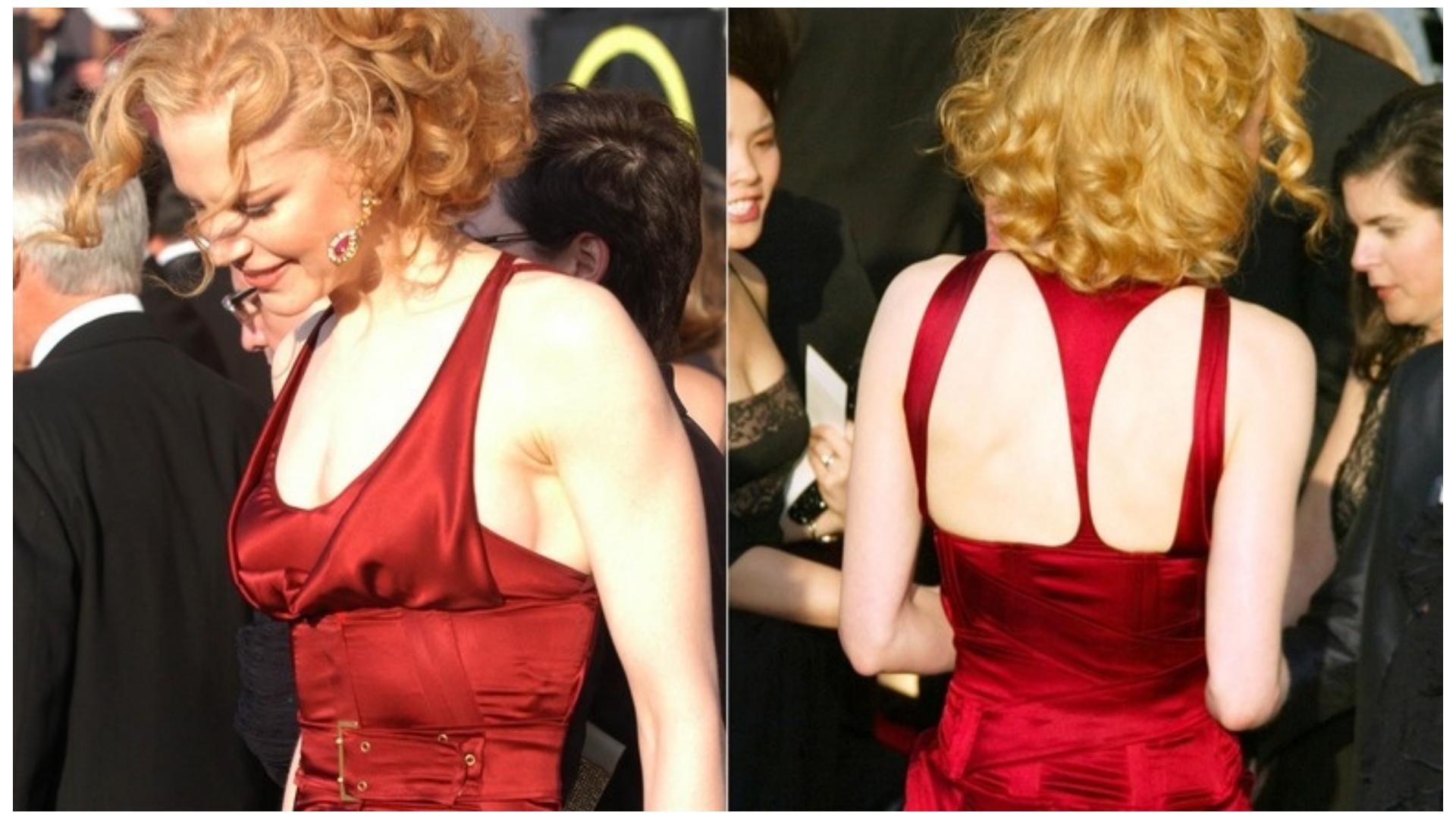 GUCCI By Tom Ford F/w 2003 Robe en satin rouge foncé avec corset NICOLE KIDMAN Unisexe en vente