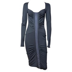 Gucci by Tom Ford F/W 2004 Ruched Jersey Midi Dress
