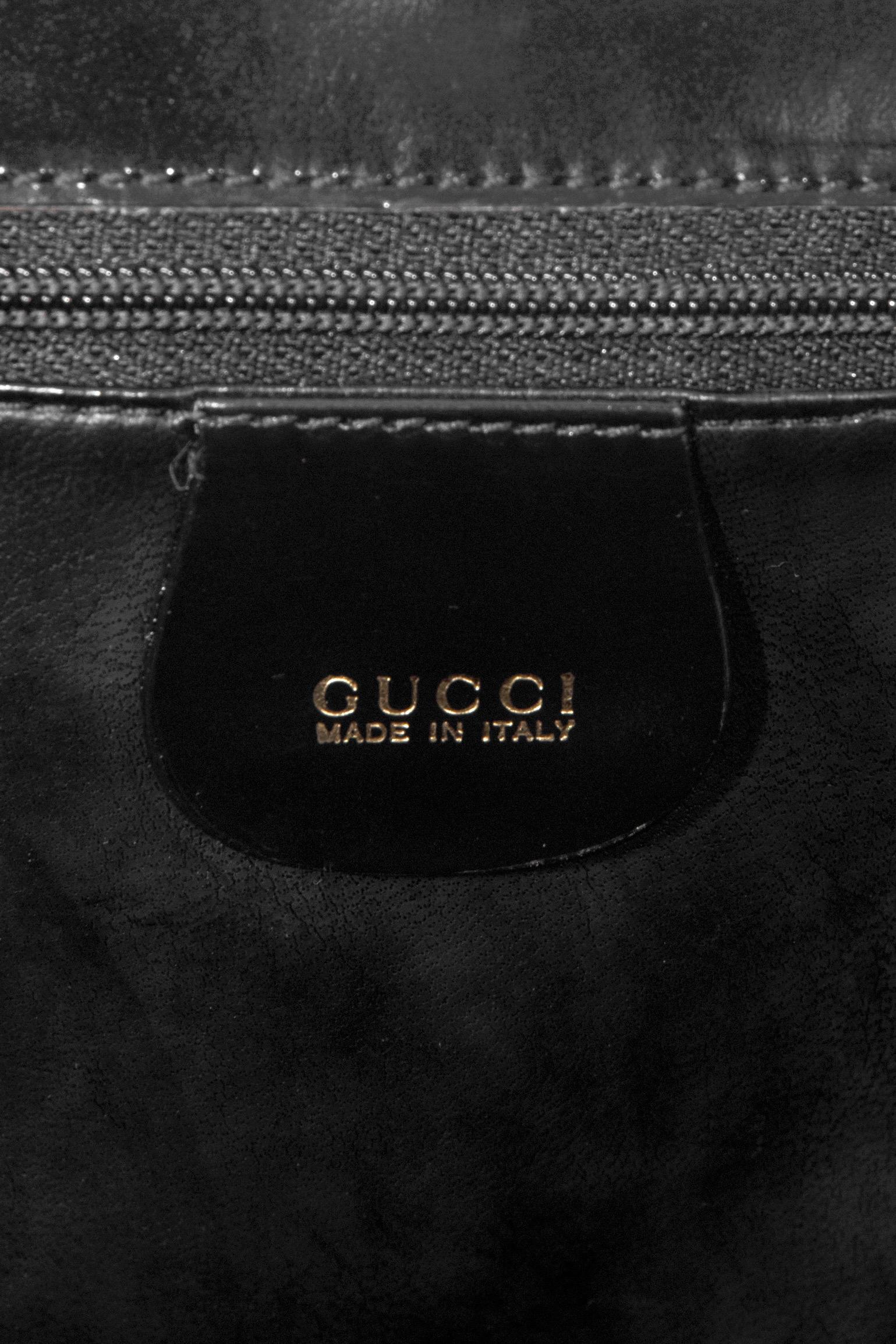 GUCCI by Tom Ford Fall 1996 Ad Campaign Black Leather Shoulder Frame Bag 6