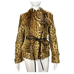 Gucci by Tom Ford Fall 1999 Runway Leopard Print Fur Jacket