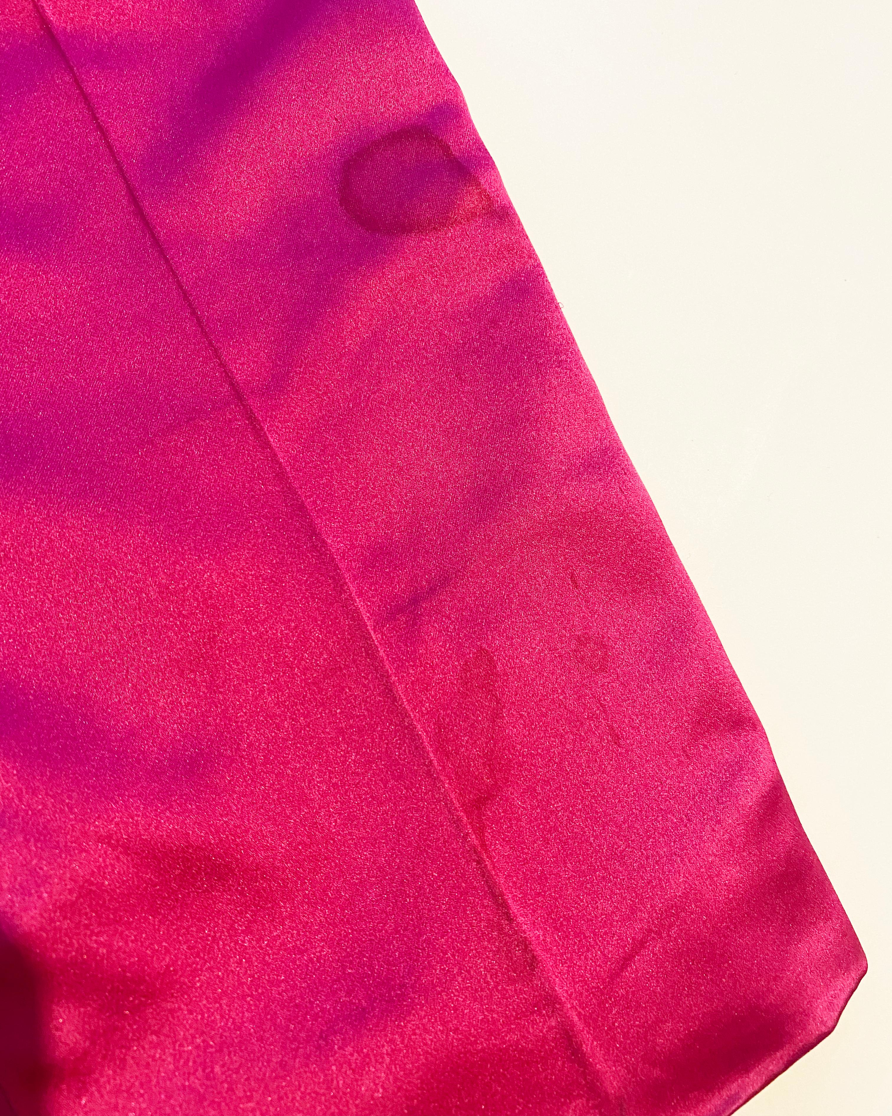 Gucci by Tom Ford Herbst 2001 warmrosa Seidenhose mit niedriger Taille und spitz zulaufendem Kleid IT 38 im Angebot 15