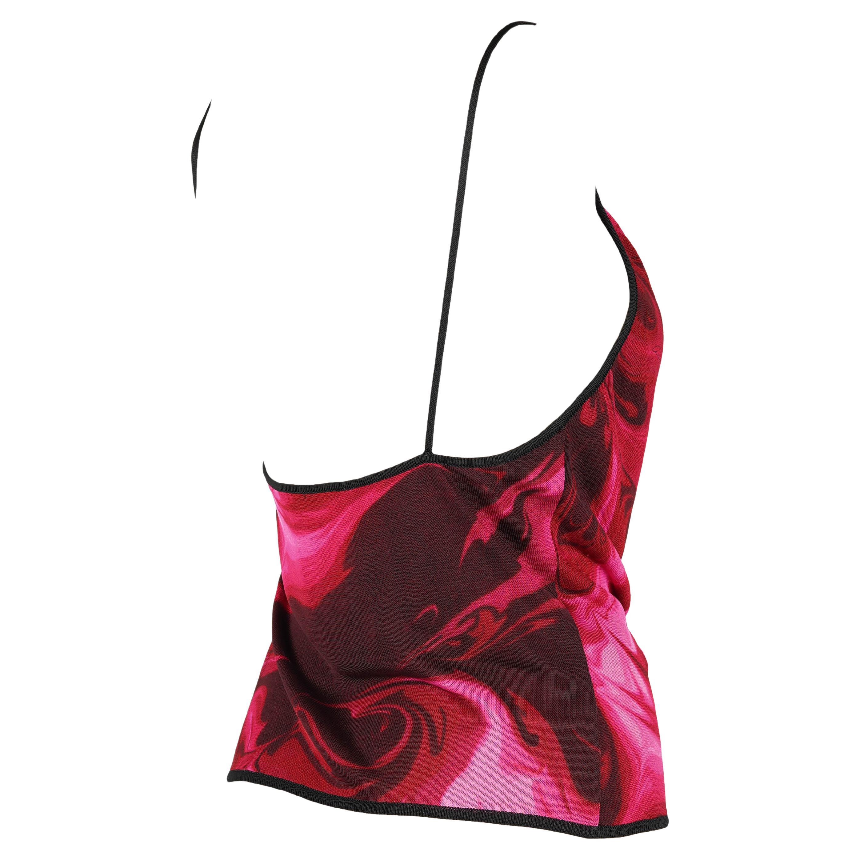 Gucci by Tom Ford Fall/Winter 2001 Lava Print Top Size M In Excellent Condition For Sale In Berlin, DE