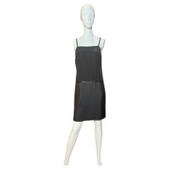 Gucci by Tom Ford Fall Winter 2002 Black Silk Mini Shift Slip Dress