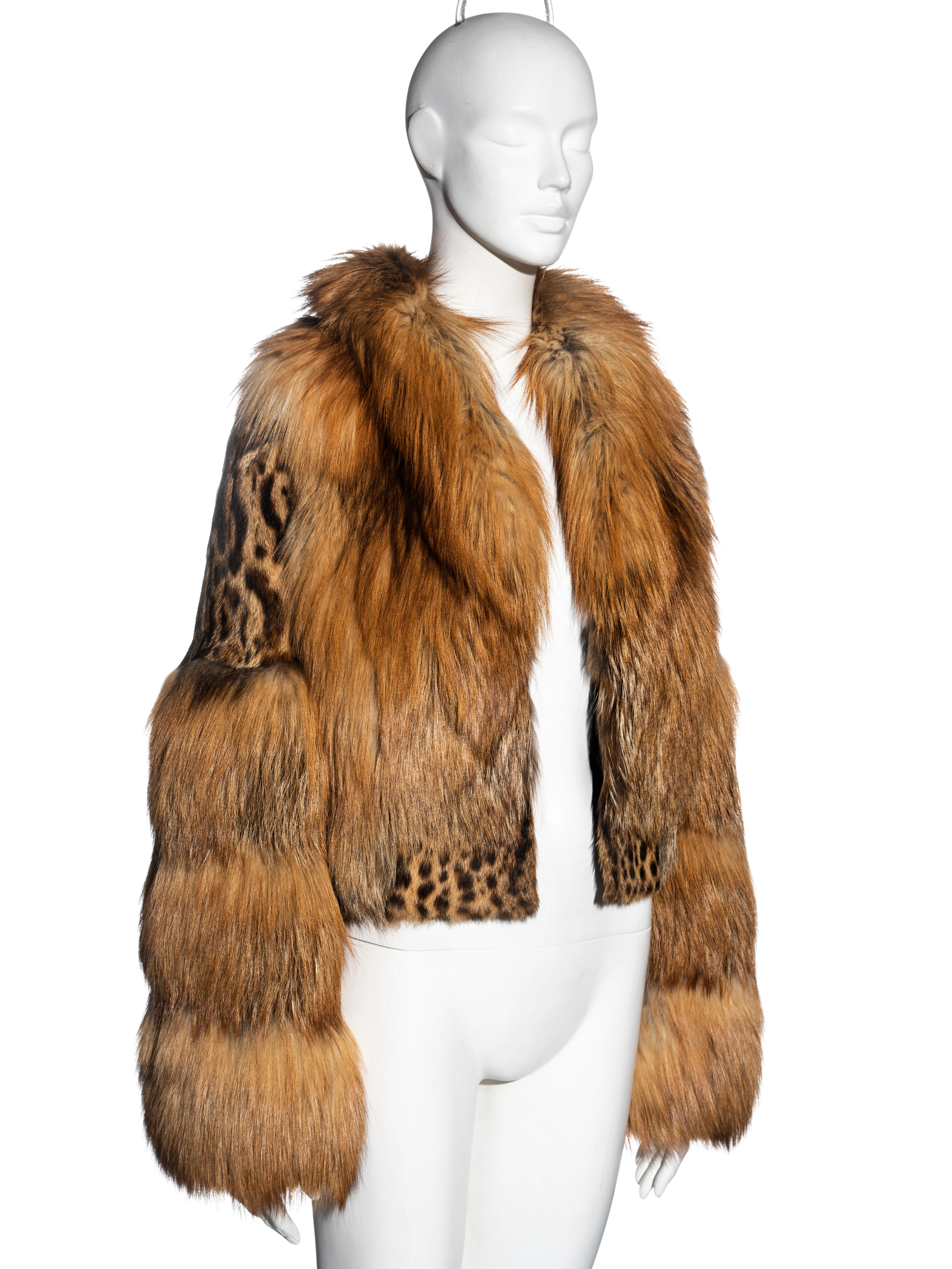 Brown Gucci by Tom Ford fur jacket, fw 1999