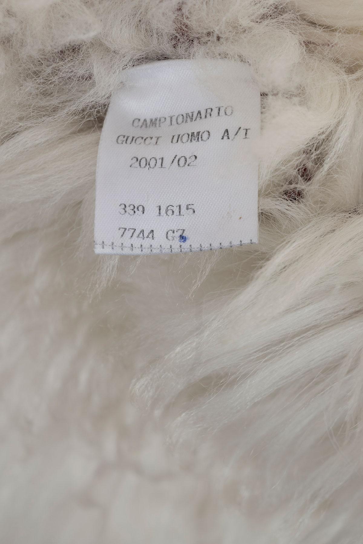 GUCCI BY TOM FORD FW 01 Rare Prototype Shearling Coat In condizioni buone in vendita a Milano, MILANO