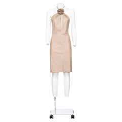 GUCCI BY TOM FORD FW 99 Iconic halter neck leather minidress