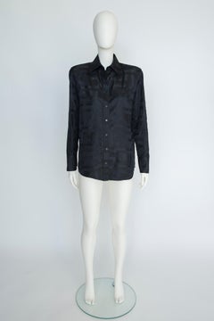 Gucci By Tom Ford Squares GG Logo Silk-Jacquard Shirt, Spring-Summer 1998