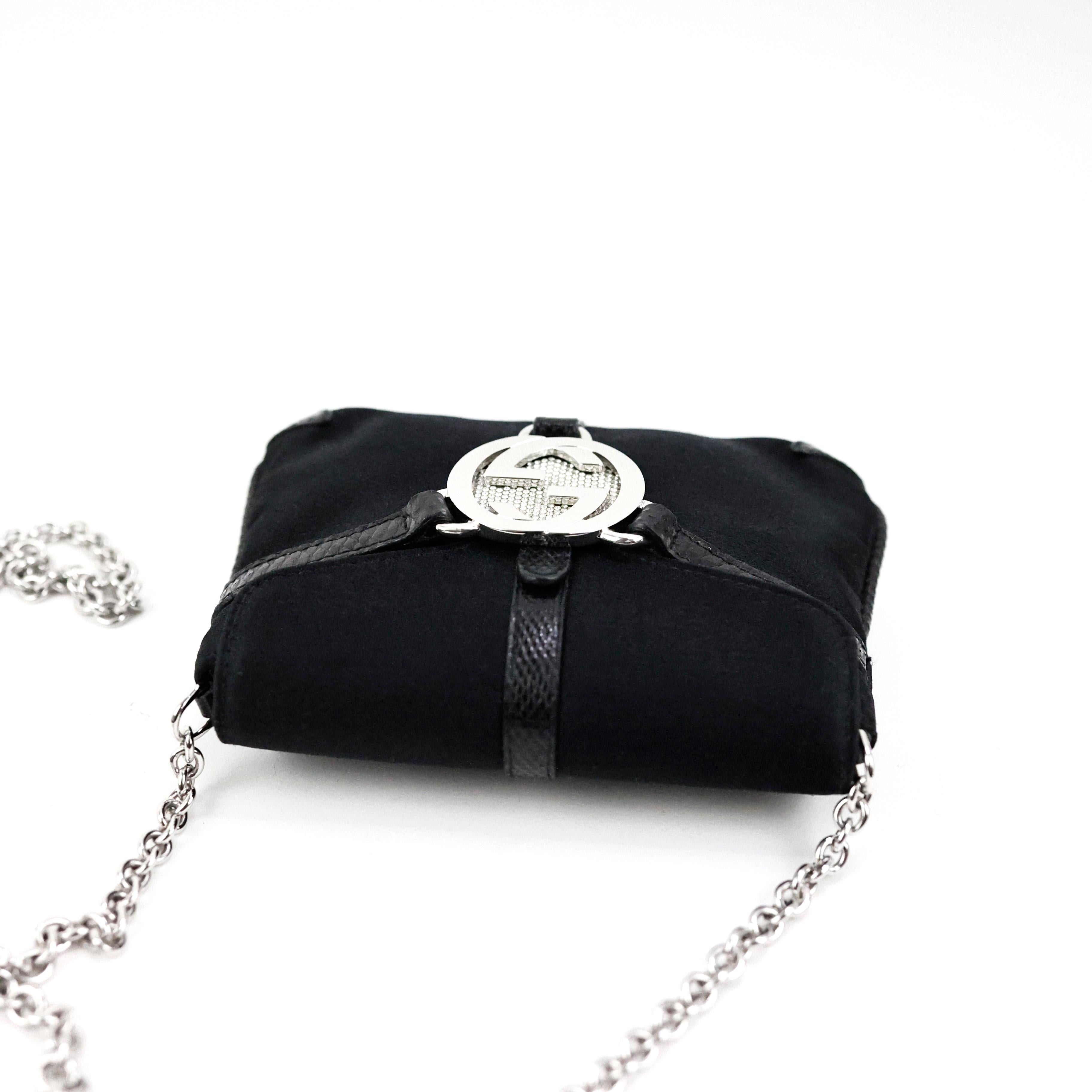 Gucci by Tom Ford GG Interlocking Crystal Embellished Crossbody Bag For Sale 5