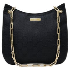 Gucci By Tom Ford Gold Chain Handle GG Supreme Bag