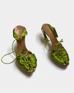Gucci by Tom Ford Green Corset Heels, SS 2004