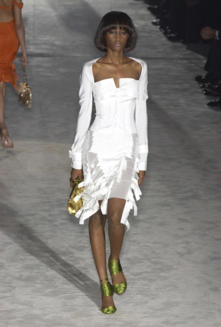 Brown Gucci by Tom Ford Green Corset Heels, SS 2004
