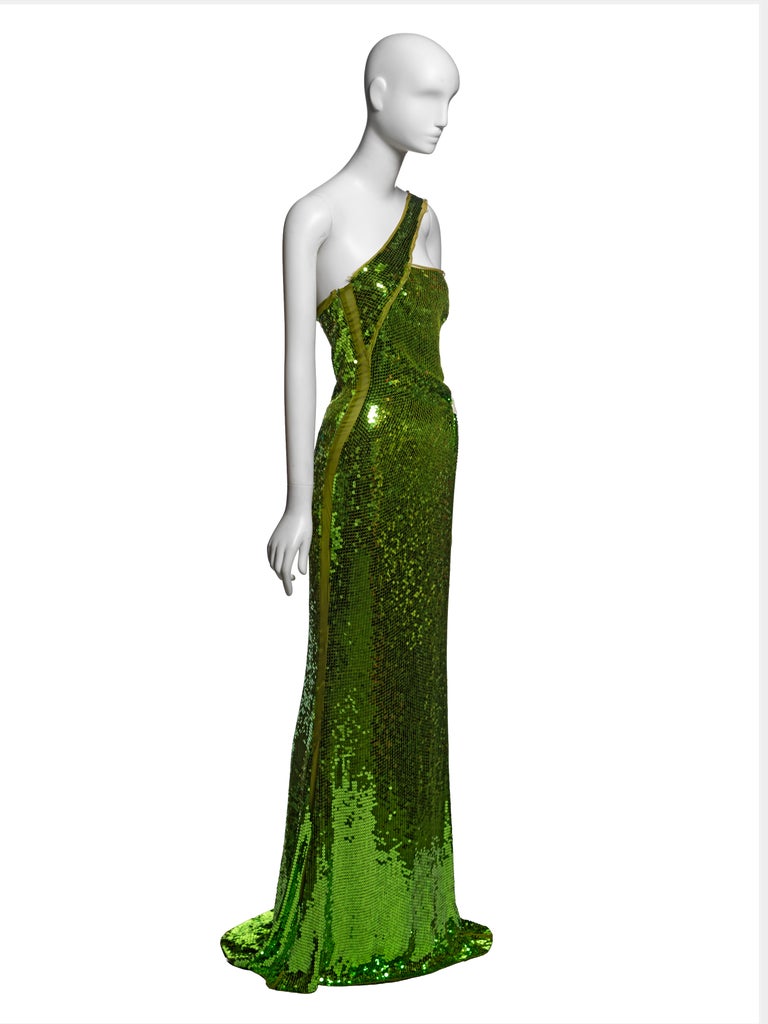 gucci green sequin dress Emerald Green Sequins Prom Dress Custom Made, made