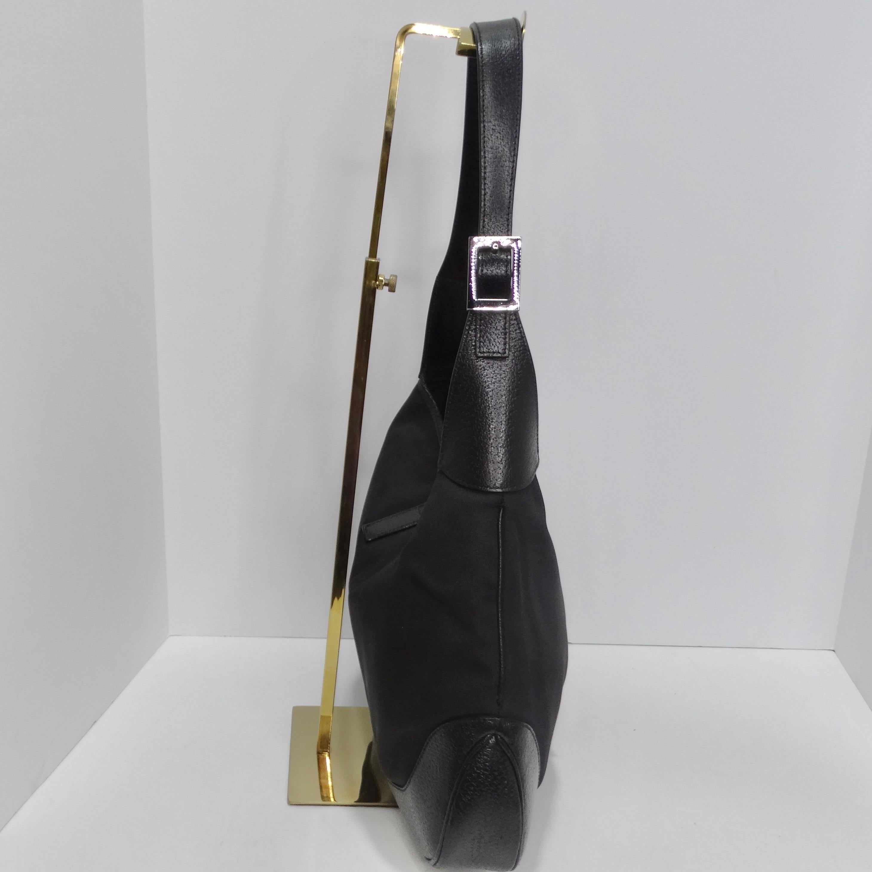 Women's or Men's Gucci By Tom Ford Jackie O Nylon Handbag Black