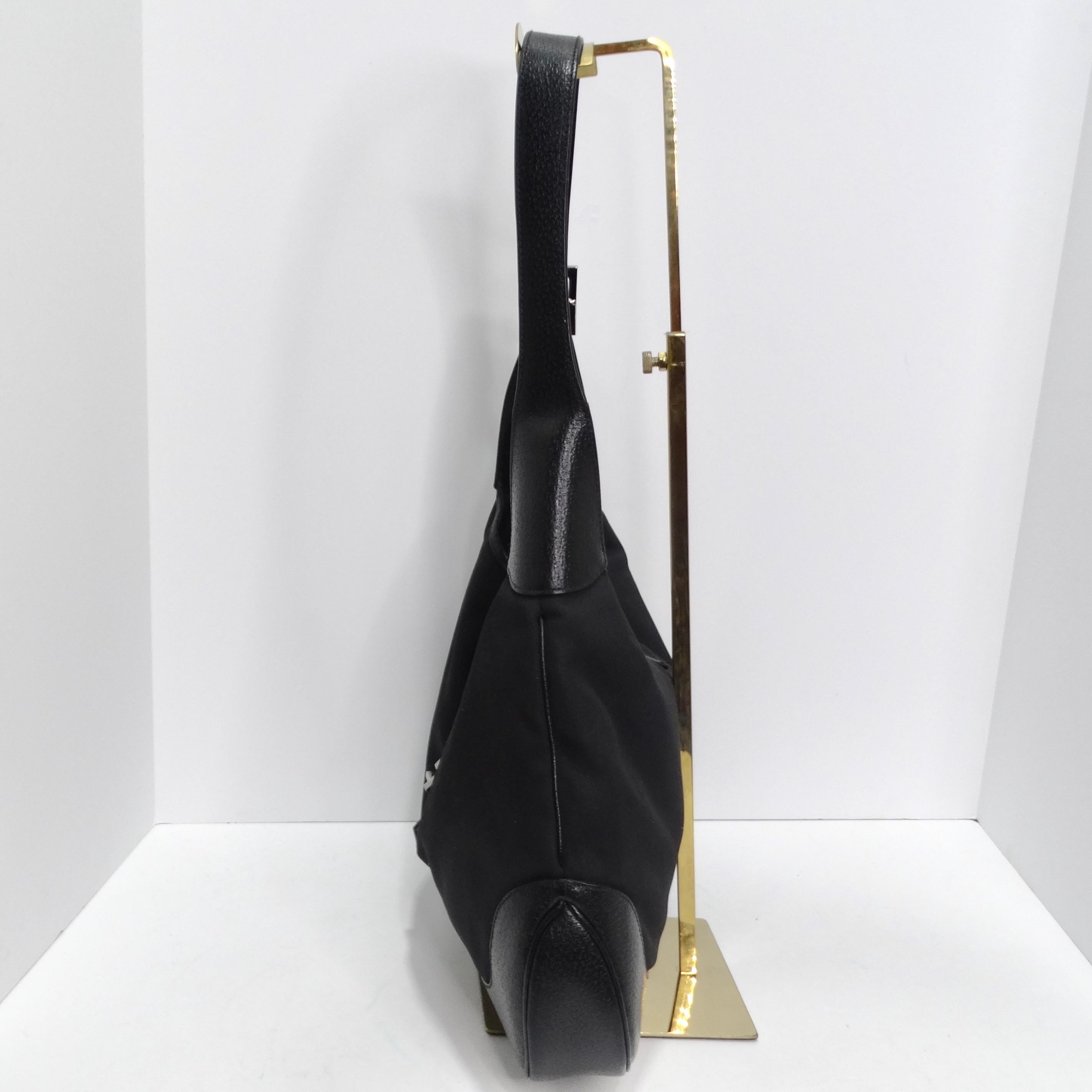 Gucci By Tom Ford Jackie O Nylon Handbag Black 1