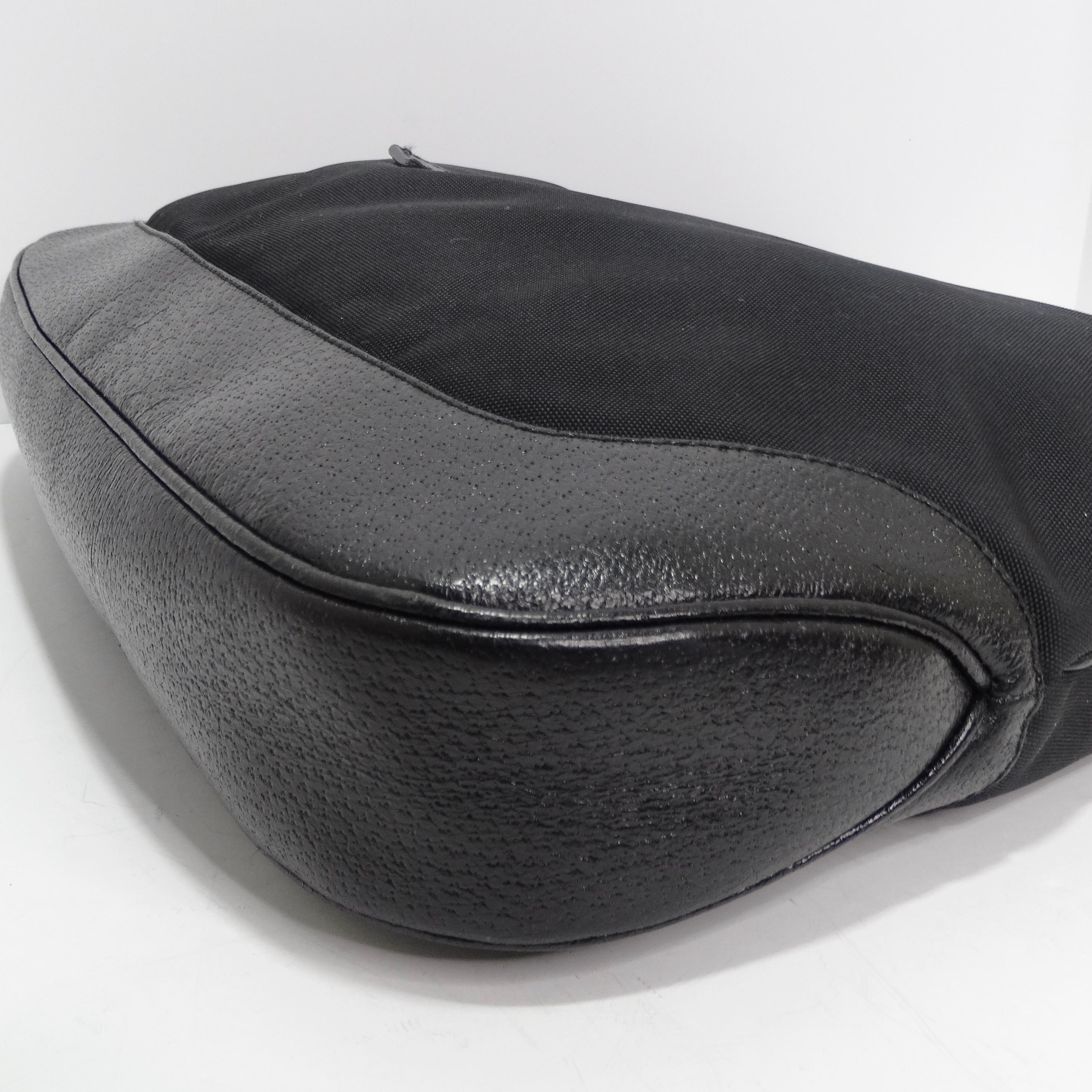 Gucci By Tom Ford Jackie O Nylon Handbag Black 5