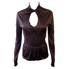 Blusa con abertura en forma de ojo de cerradura Gucci by Tom Ford