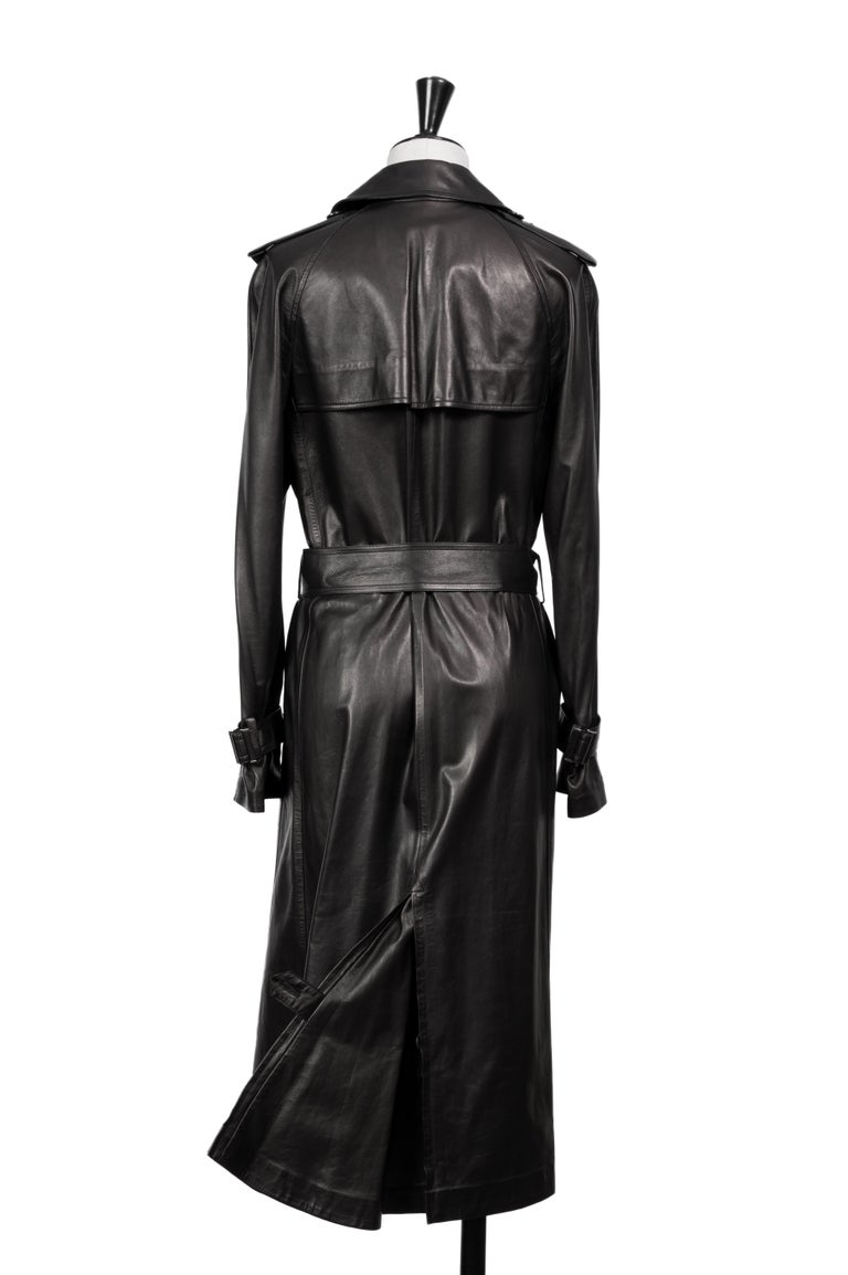 Tom ford hooded leather trench deals coat