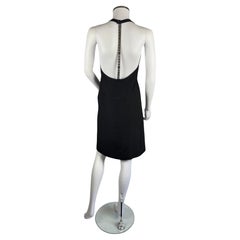 Gucci by Tom Ford Metallkette-Minikleid mit Logo-Rücken, 1996