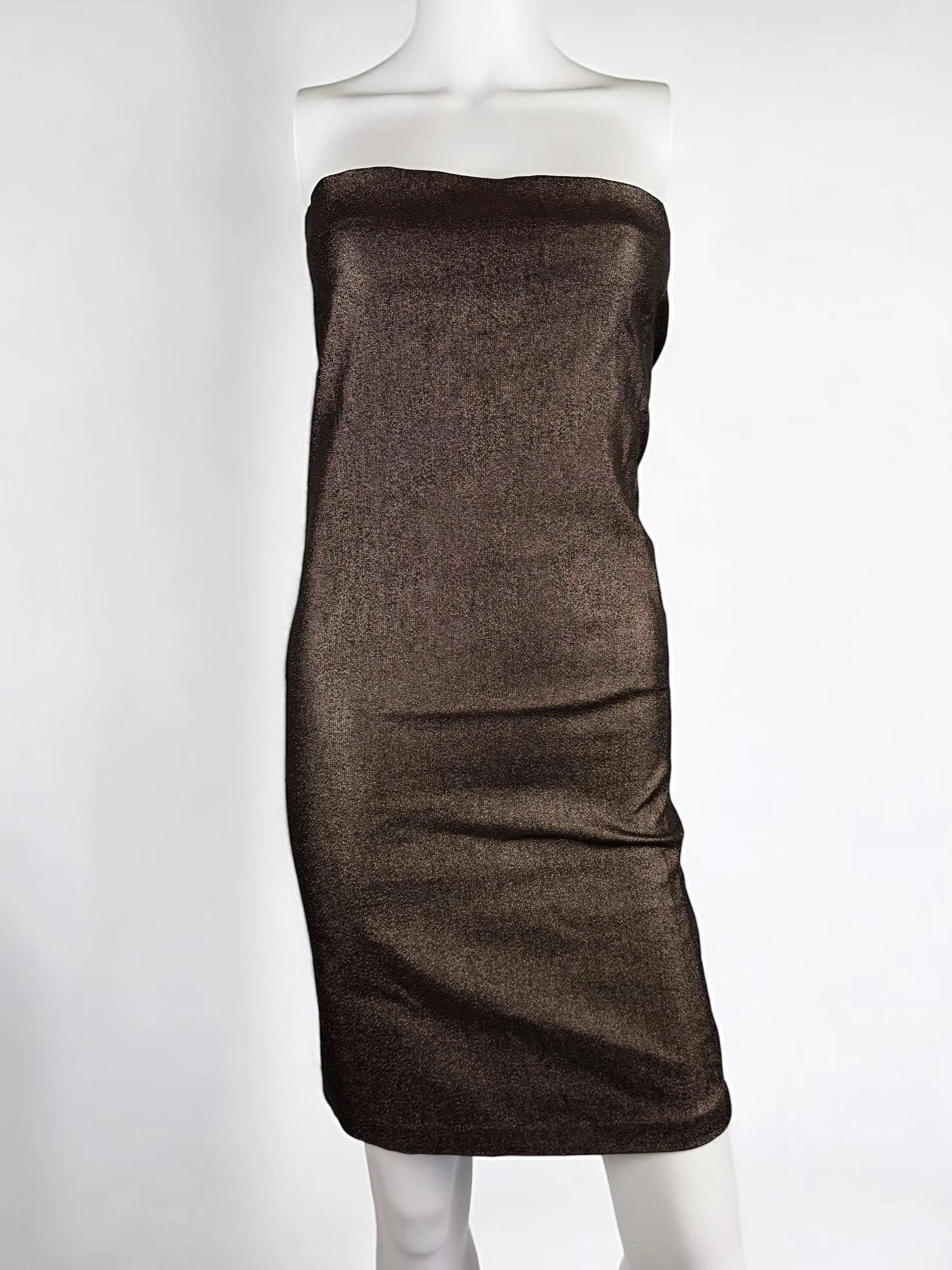 Gucci by Tom Ford Metallic Lurex Dress, SS 1997 In Fair Condition In Marlborough, GB