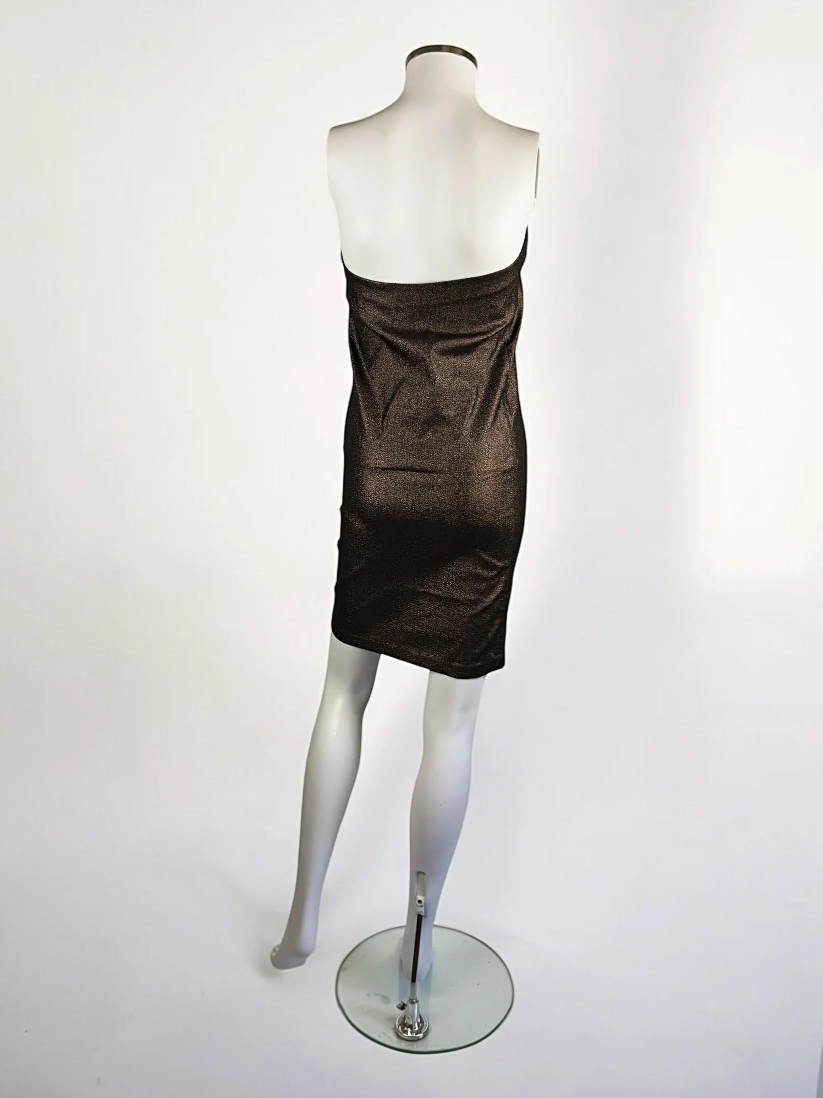 Women's or Men's Gucci by Tom Ford Metallic Lurex Dress, SS 1997
