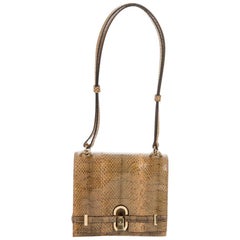 Gucci by Tom Ford mini lizard bag with gold tone hardware