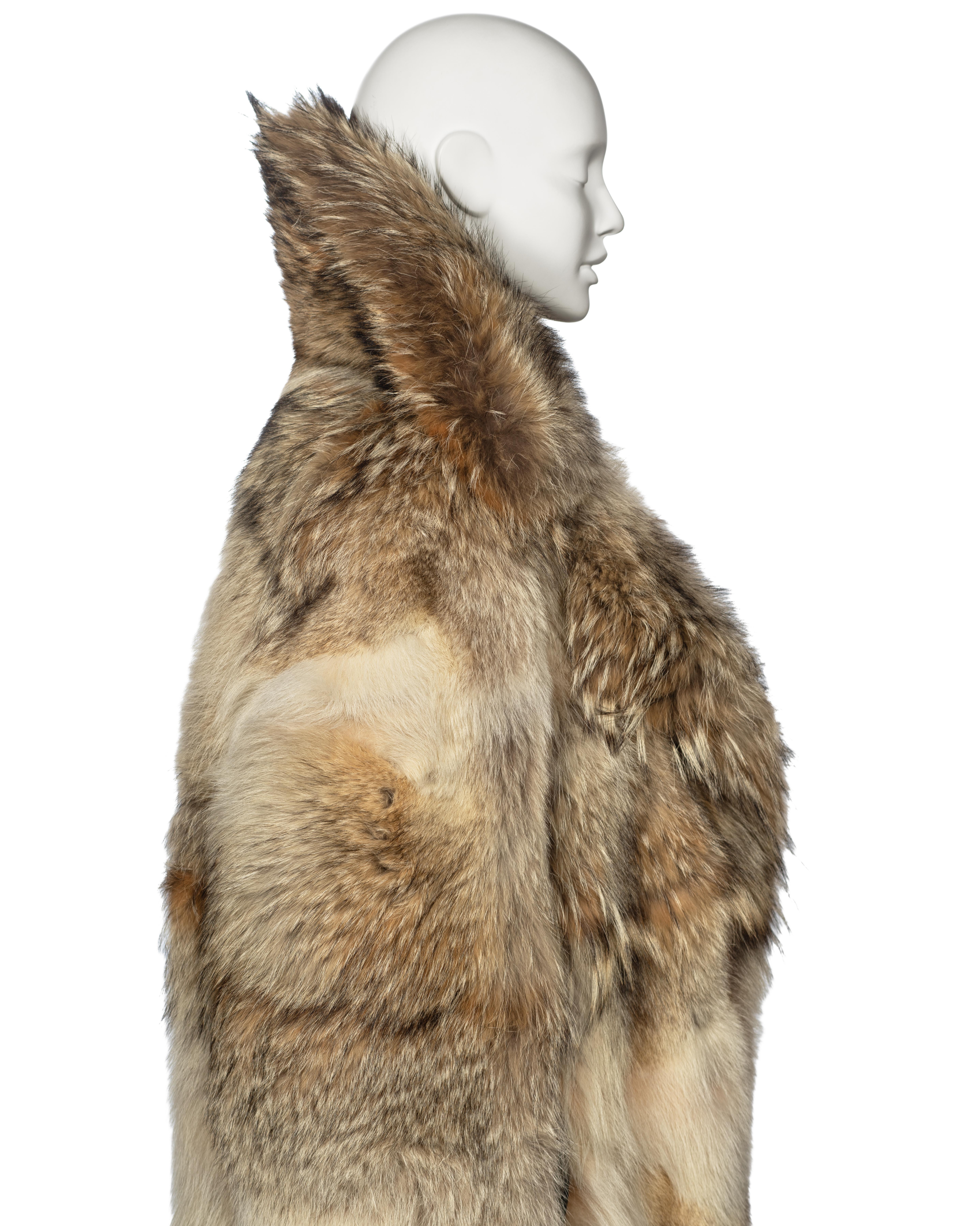 Gucci by Tom Ford Oversized Coyote Fur Coat, fw 1998 7